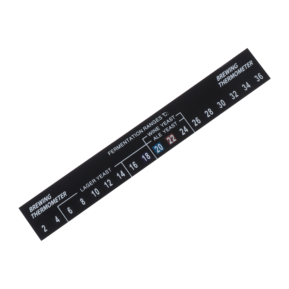 10 X Stick On Dual Thermometer – 2°C To 36°C For Home Brew Beer, Spirits, Wine, Kombucha