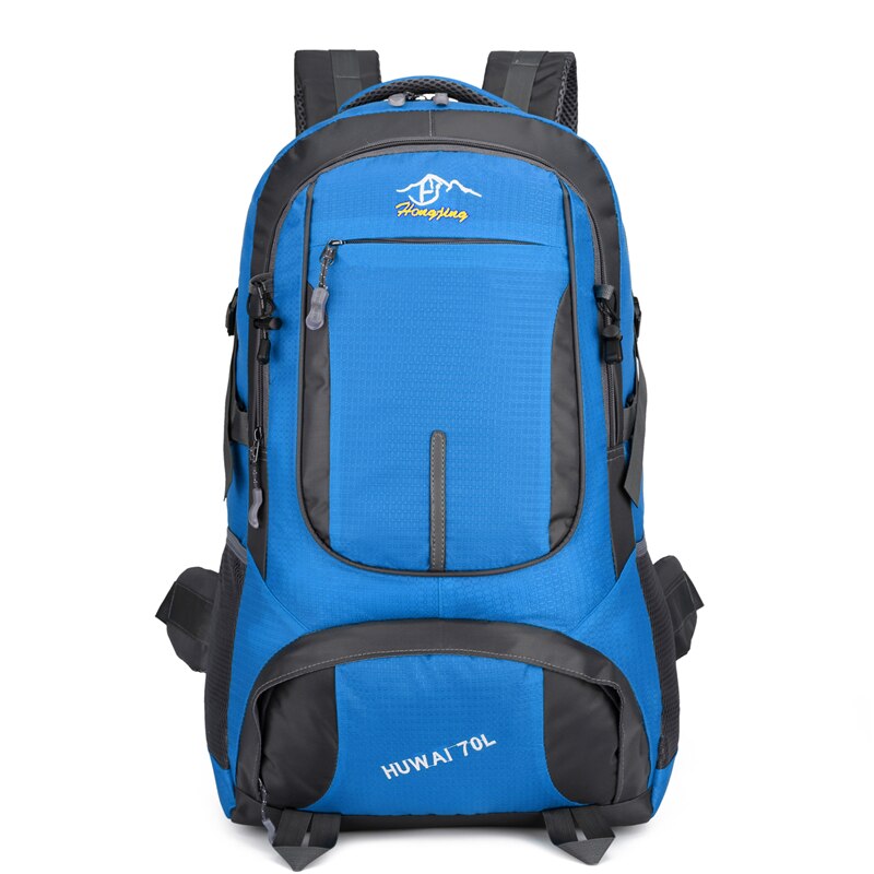 Camping Backpack Hiking Waterproof Trekking Bag Man/Woman Outdoor Travel Rucksack Cycling Daypacks Mountaineering Backpacks: Blue