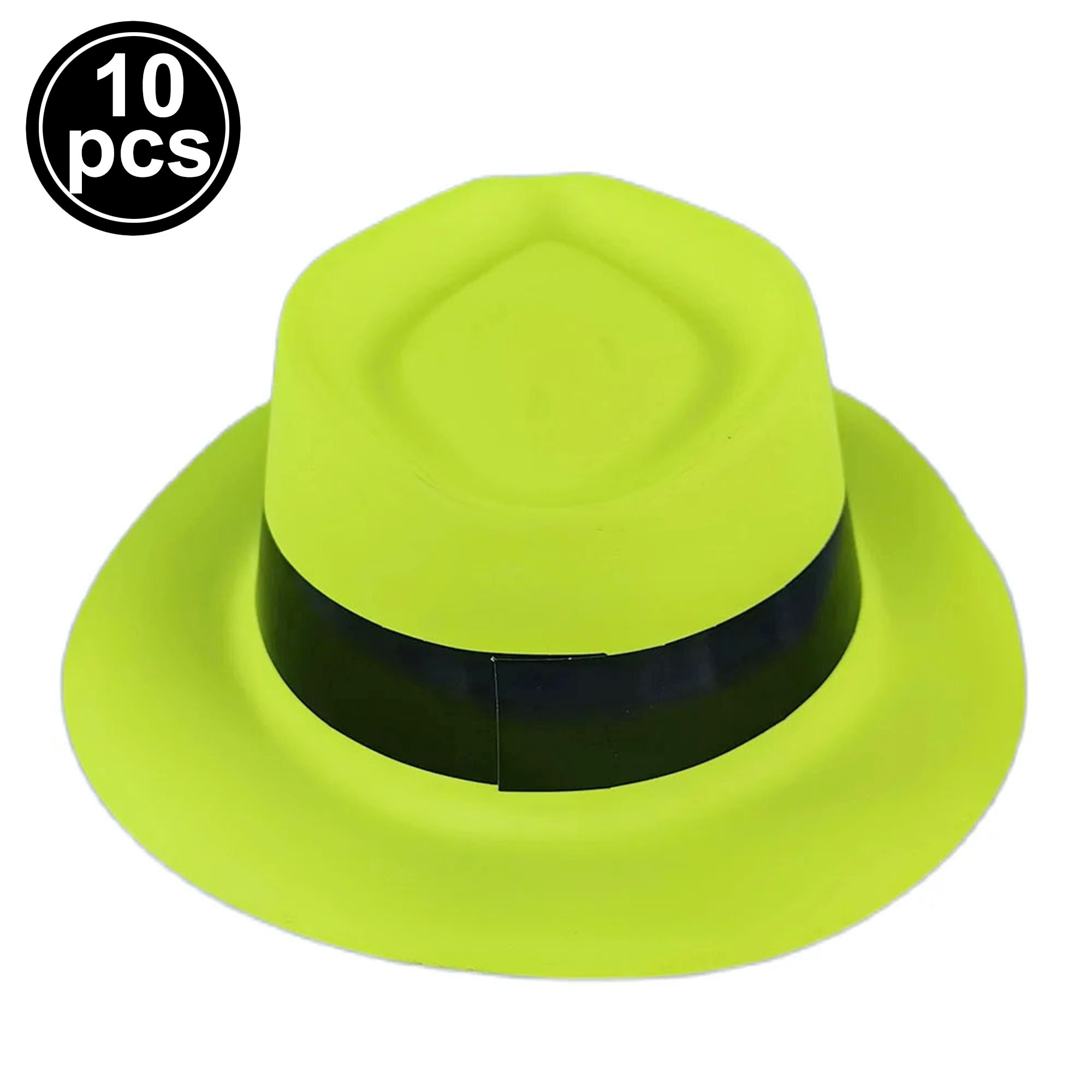 Lunettes à Obturateur en Plastique Fluorescent, Accessoires de ixd'Anniversaire, Chapeau et Gants Fluorescents, Lumière UV: vert militaire