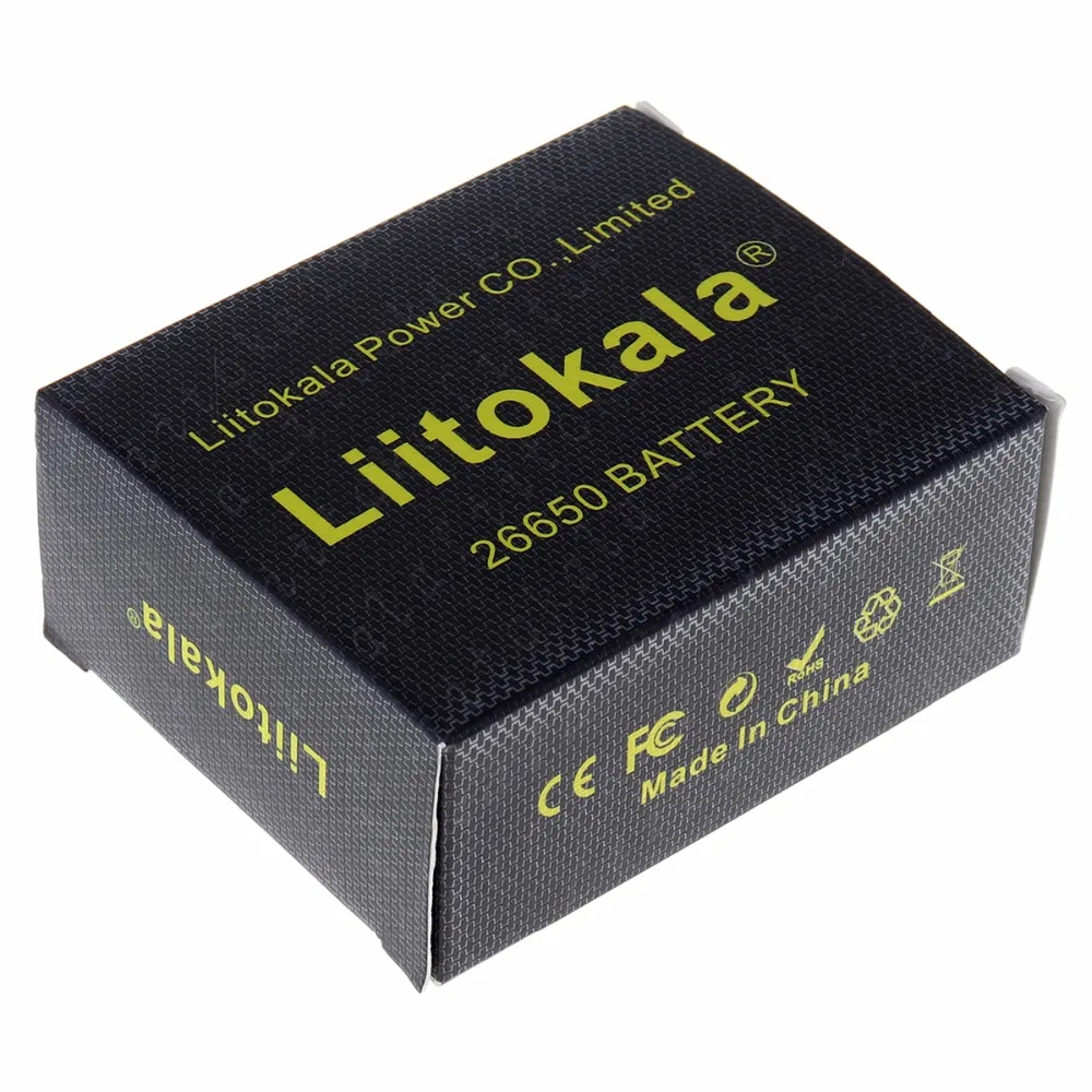 LiitoKala Lii-50A puntiagudo 3,7 V 26650 5000mA baterías recargables descargador 26650-50A 20A batería de alimentación para linterna herramientas electrónicas