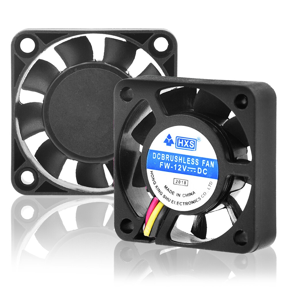 4 stück  dc 12v 40 40 x 10mm 2- polige, leise, bürstenlose gehäuselüfter für pc-cpu-kühlkörper, 3d druckerteile