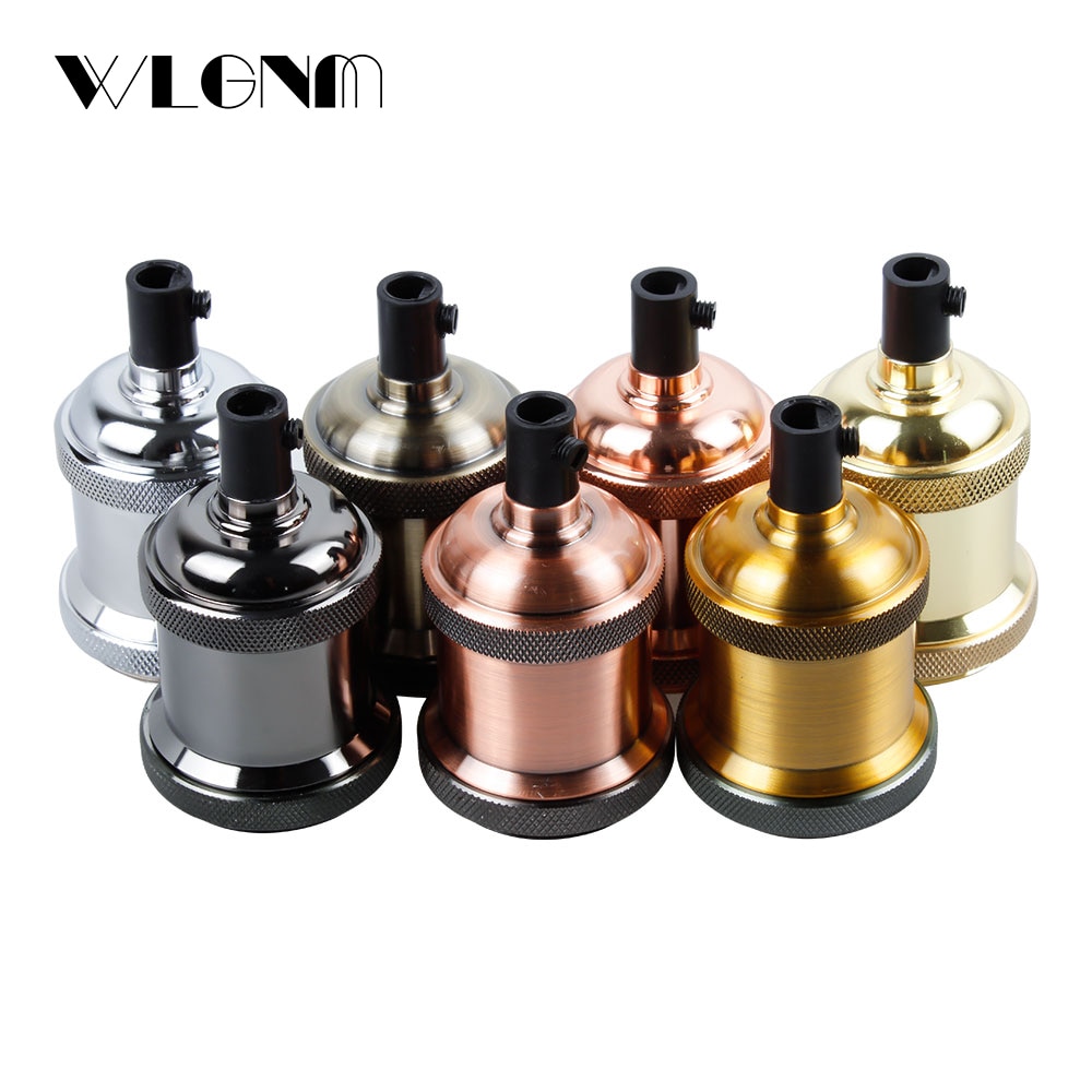 Vintage Edison Lamp Base Pendant light E27 Screw Bulb base Aluminum Light Socket Industrial Retro Fittings lamp holder Fixture