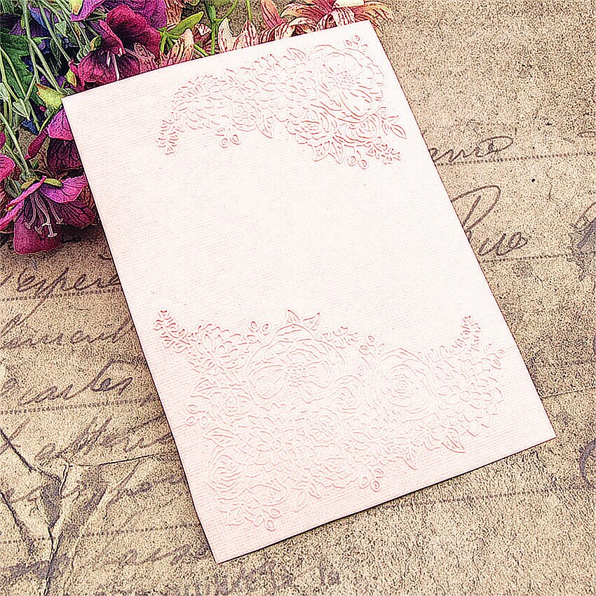 plastic three flower template craft card making paper card album wedding decoration clip art relief clip Embossing folders