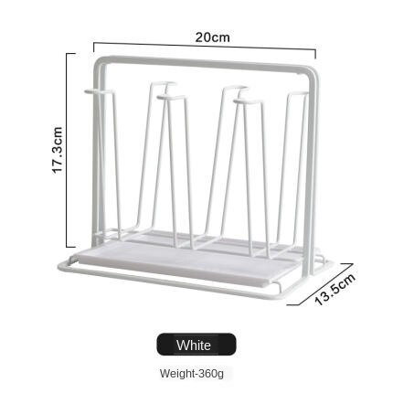 Vatten dränering kopphållare hushåll vatten kopp rack vardagsrum kök arrangör och förvaringsglas torkställ: Vit färg