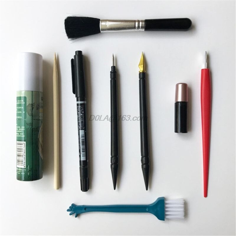 Schilderij Tekening Scratch Arts Set Met Stok Schraper Pen Borstel Voor Scratch Sketch Art Papers Boards Gereedschap Diy