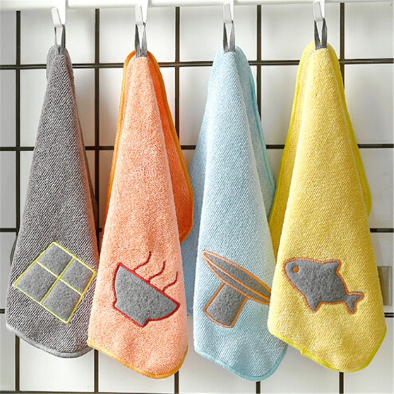 Microfiber Kitchen Towels Super Absorbent Table Wipe Dish Washing Cloth Household Cleaning Towels Arrivals