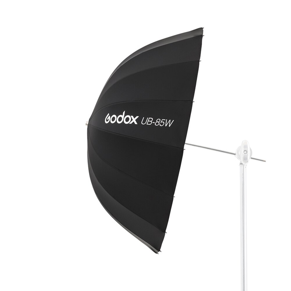 Godox UB-85W 33,5 in 85cm Parabolischen Schwarz Weiß Reflektierende Regenschirm Studio Licht Regenschirm mit Schwarz Silber Diffusor Abdeckung Tuch