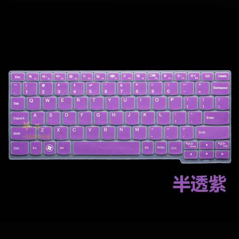 Silicone Keyboard Cover Protector Skin Keyboard For Lenovo Miix4 Miix 700 S206 S210T K20-80 Yoga3 11S K3011W 11 12 Inch: purple