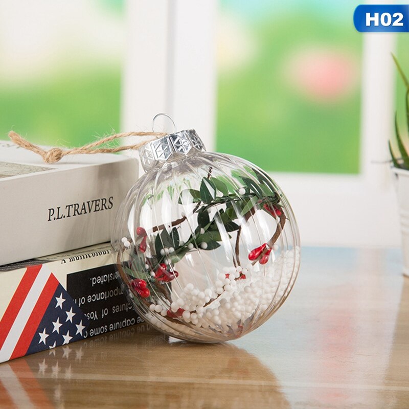 Christmas Tree Plastic Pendant Hanging Home Ornament Christmas Decoration Ball Christmas Day Decorations Happy Year