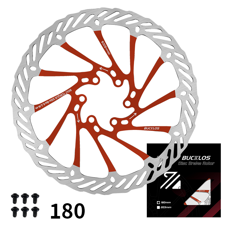 BUCKLOS G3CS Rotor 160MM 180MM 203MM Bicycle Disc Brake Rotor Bike Hydraulic Brakes Rotor High Strength Road MTB Rotors 160: PURPLE