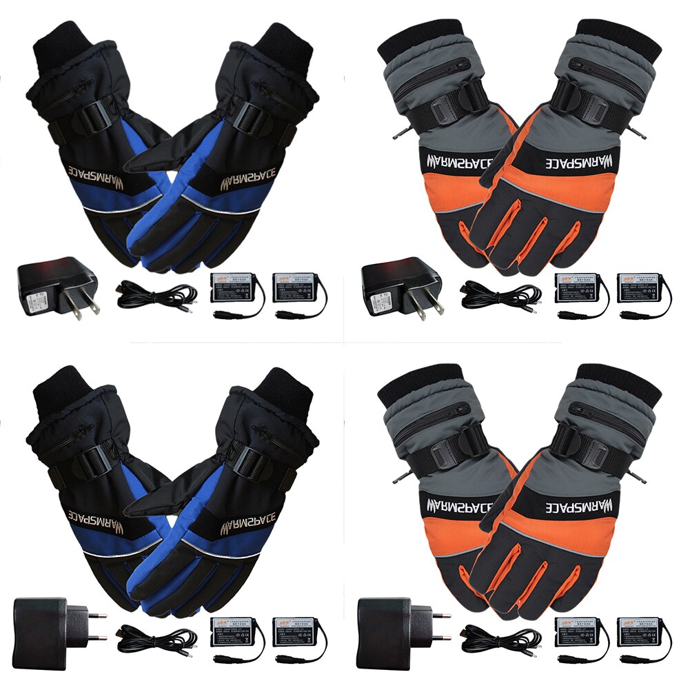 Younar Winter Elektrische Verwarmde Handschoenen Winddicht Fietsen Warm Verwarming Skiën Handschoenen Usb Powered Verwarmde Fiets Motorfiets Handschoenen