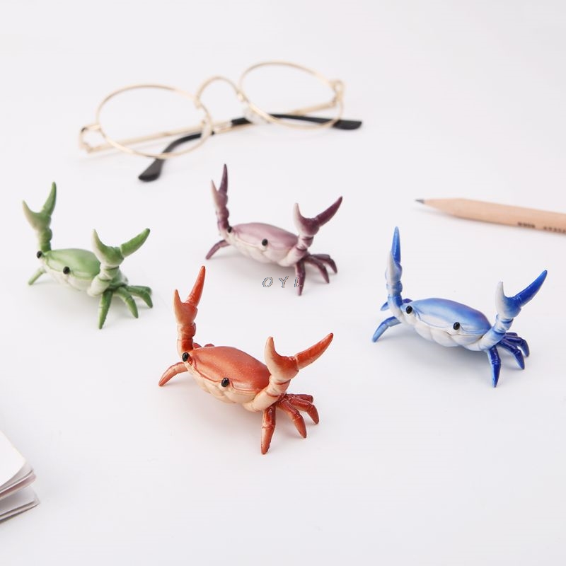 Japansk sød krabbe pen holder vægtløftning krabber penholder beslag opbevaring rack papirvarer
