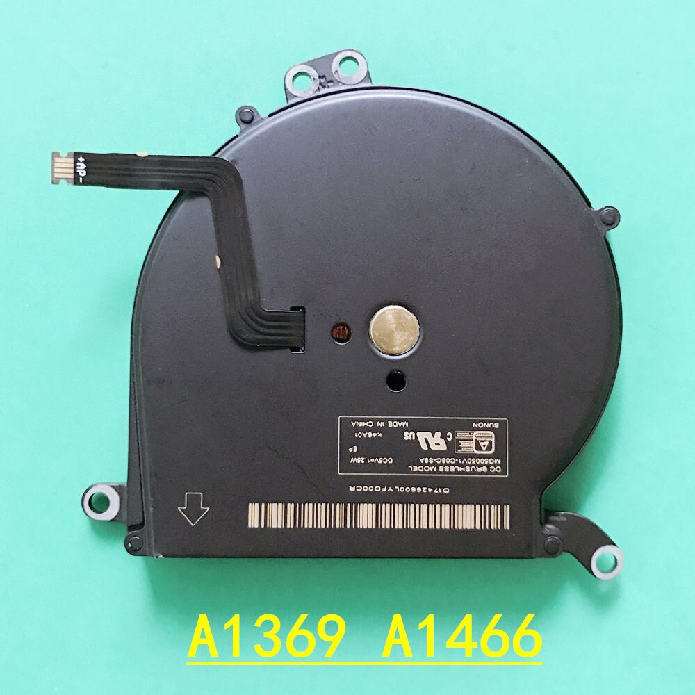 Bärbara datorer cpu kylare fläkt för apple macbook air  a1466 a1465 a1369 a1370 för sunon  mg50050 v 1-c02c-s9a dc: A1369