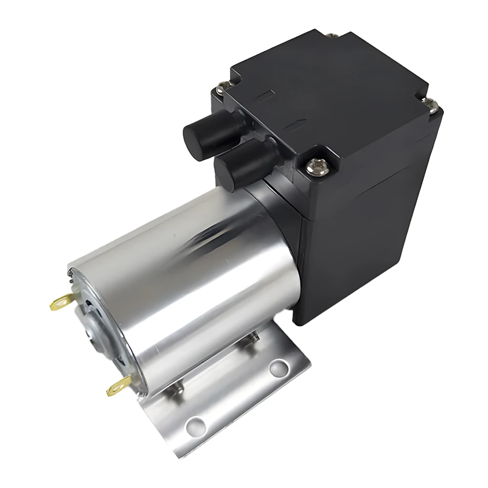 Gleichstrom 12V/24V 80kPa Mikro vakuumpumpe Kleine Vakuumpumpe Pumpen Mehrzweck-Pneumatik membran pumpe Schröpfen Vakuumpumpe: Licht Grau
