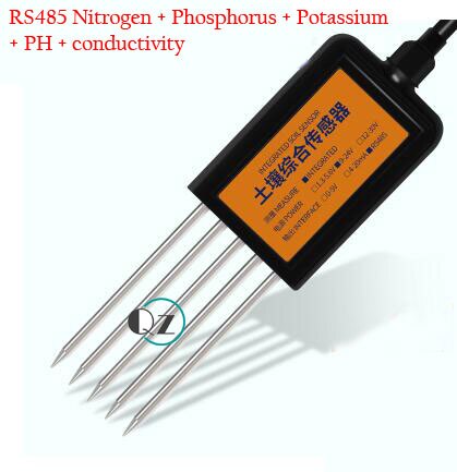 Soil temperature and humidity sensor PH conductivity nutrient soil sensor soil NPK sensor nitrogen phosphorus potassium detector