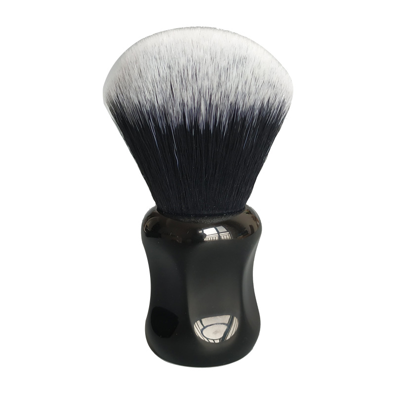 dscosmetic 26mm tuxedo synthetic hair shaving brush with black resin handle