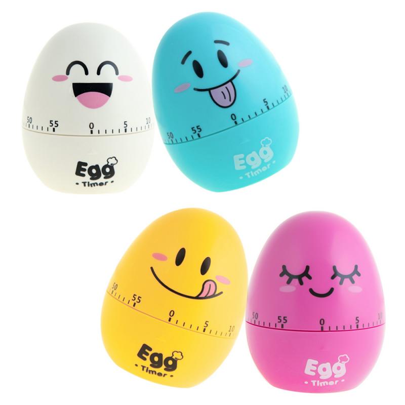 Fun Kitchen Egg Timer 60 Minutes Cartoon Cute Cooking Clock Alarm Clock Mechanical Home Decoration