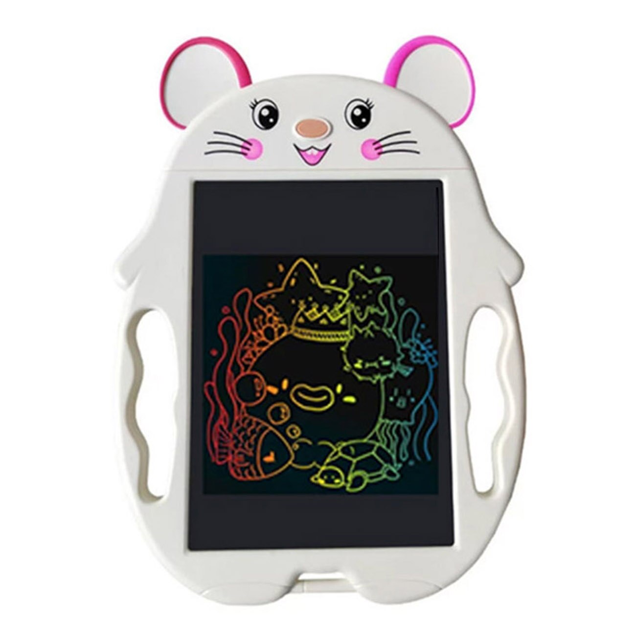 LCD Writing Tablet - 8-inch Screen - Reusable Doodle Drawing Pad for Kids - Educational Toy
