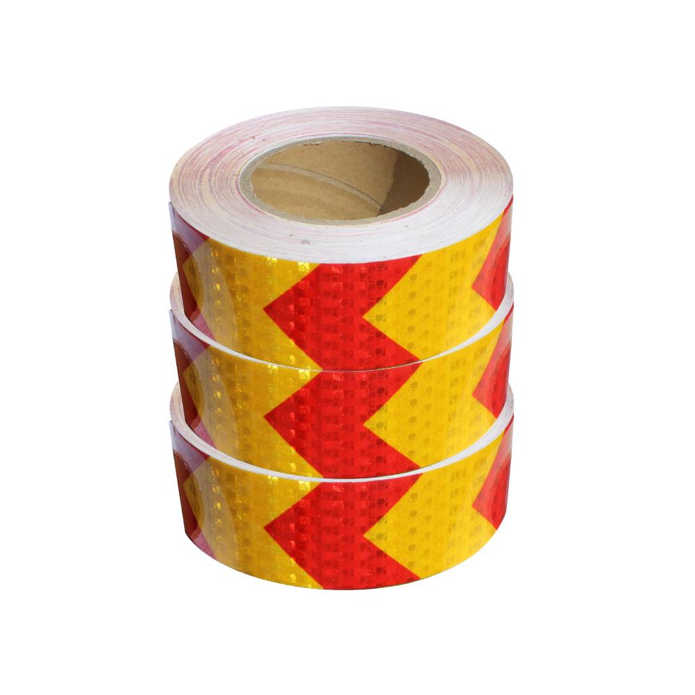 Safety Traffic Arrow Warning Reflective Night Stripe Sticker Roll Adhesive Tape