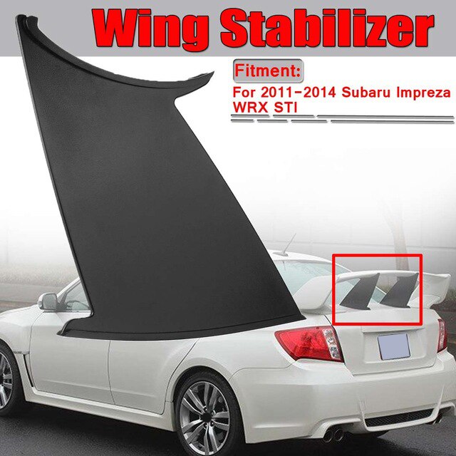 1 alerón trasero para coche, soporte estabilizador trasero para subaru impreza wrx sti sedán
