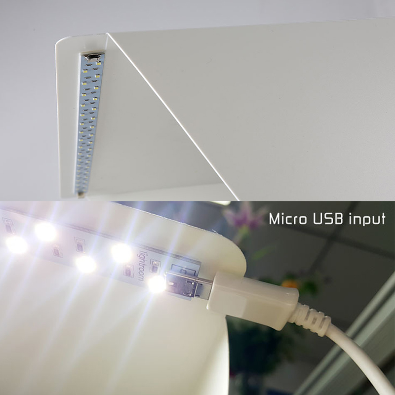 2 doprowadziło składana Lightbox mini przenośna fotografia zdjęcie studio softbox regulowana jasność podświetlana tablica na lustrzanka cyfrowa