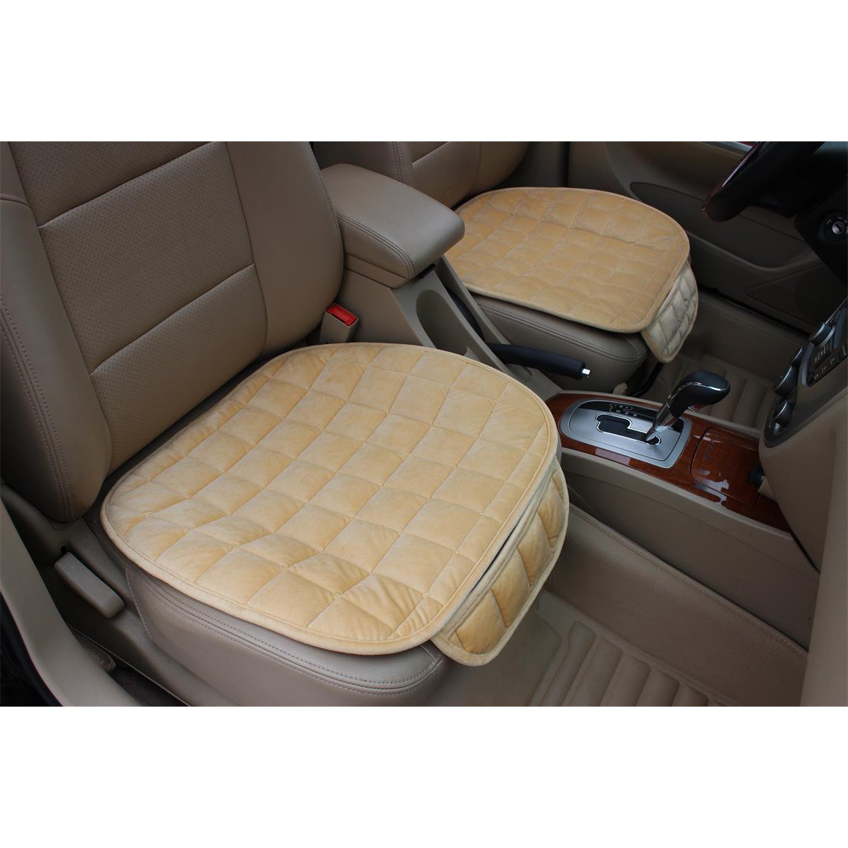 Housses De Siège Auto Avant (paire) - Gris Polyester - Lavables - Neuf Autobits