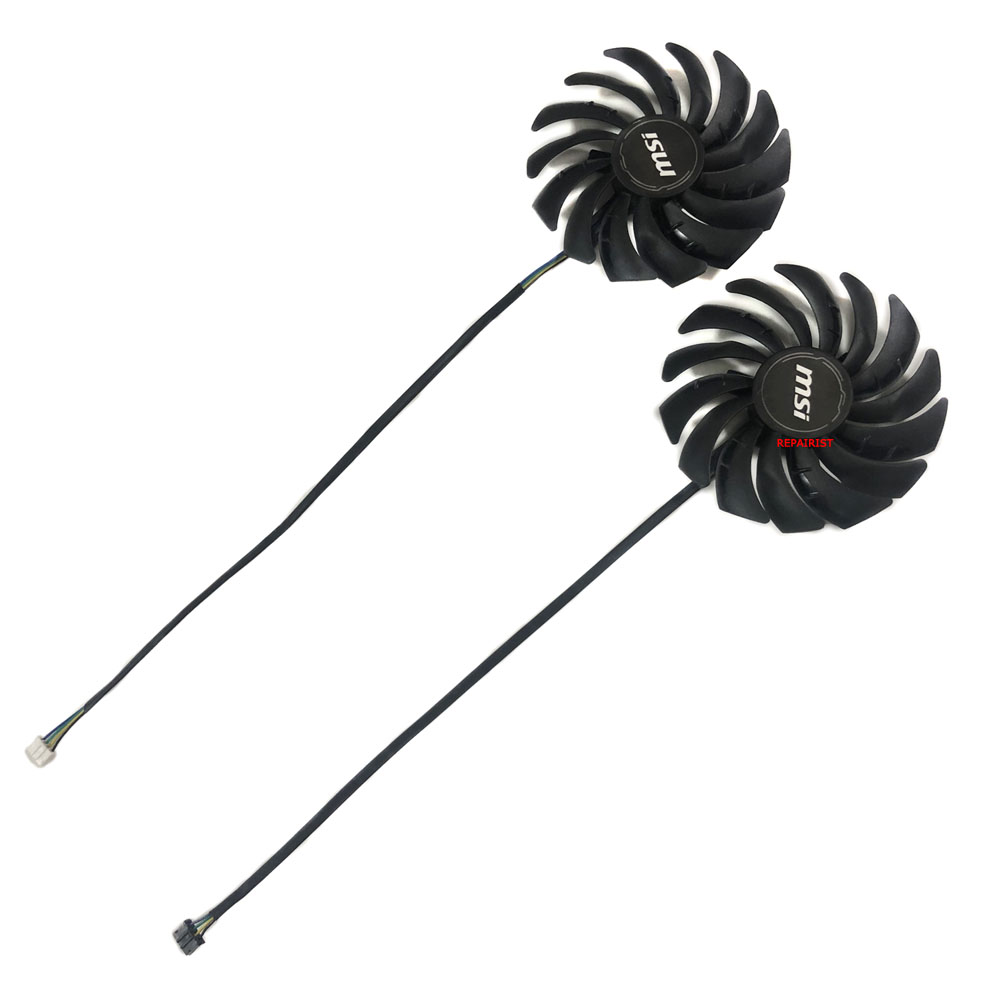 2Pcs/Set PLD10010B/S12HH VGA GPU Cooler Fan For MSI RTX 3060 3060Ti 3070 VENTUS 2X OC Video Graphics Cards Cooling