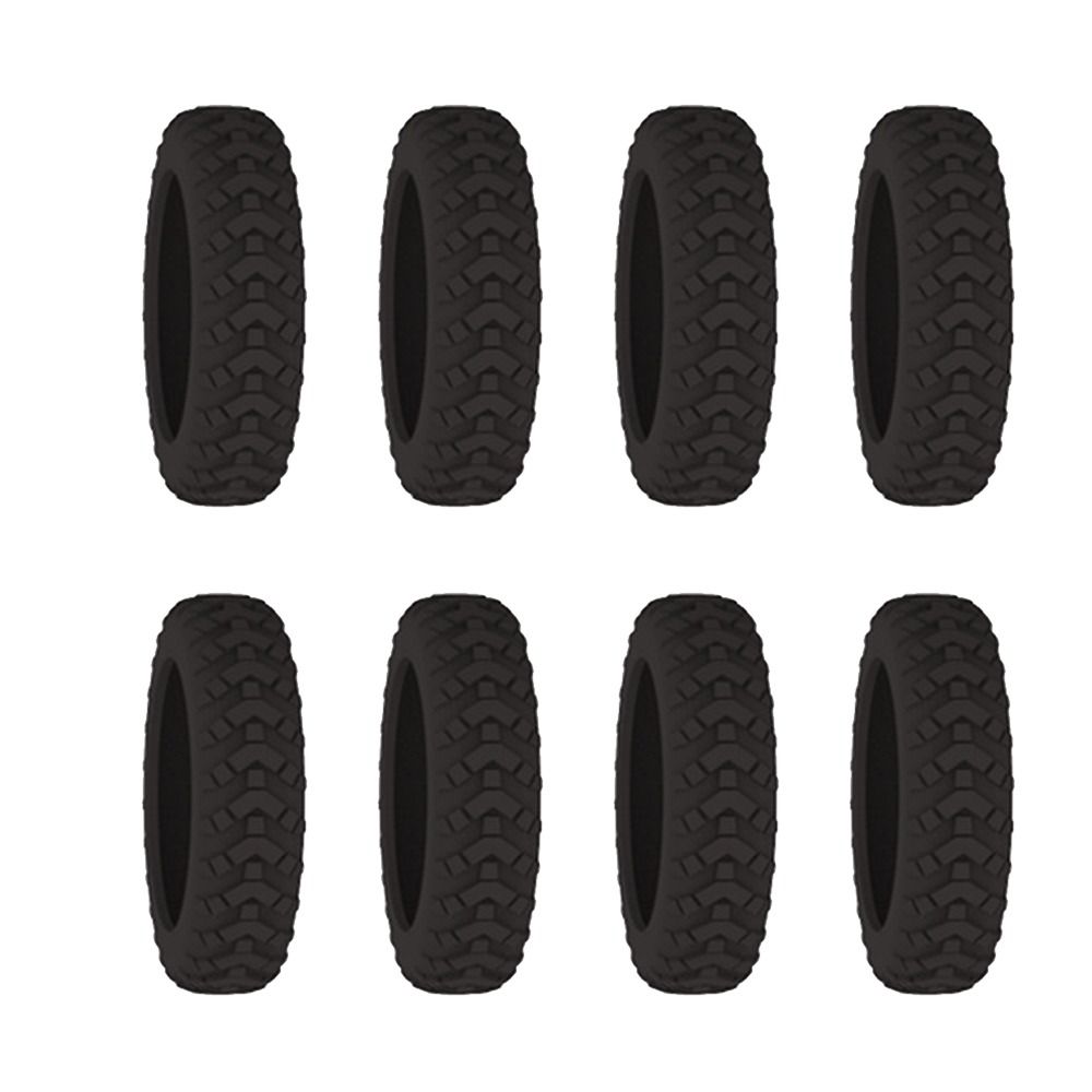 8pcs Travel Luggage Caster Shoes Silicone Suitcase Wheels Protection Cover Reduce Noise Trolley Box Casters Cover: Rose Gold