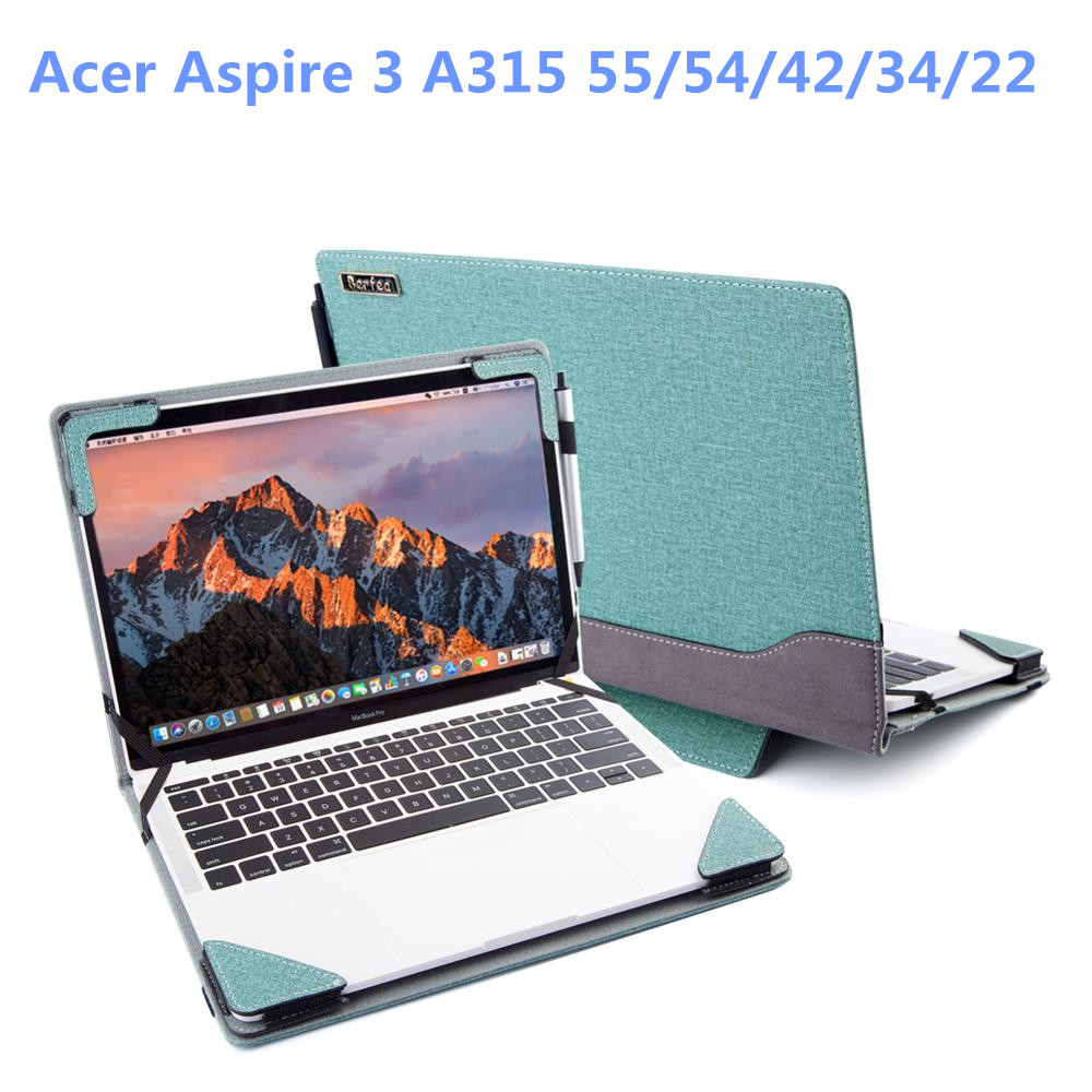 Funda de portátil para Acer Aspire 3 A315 55/54/42/34/22 15,6 pulgadas funda para portátil bolsas funda protectora A315-55g piel