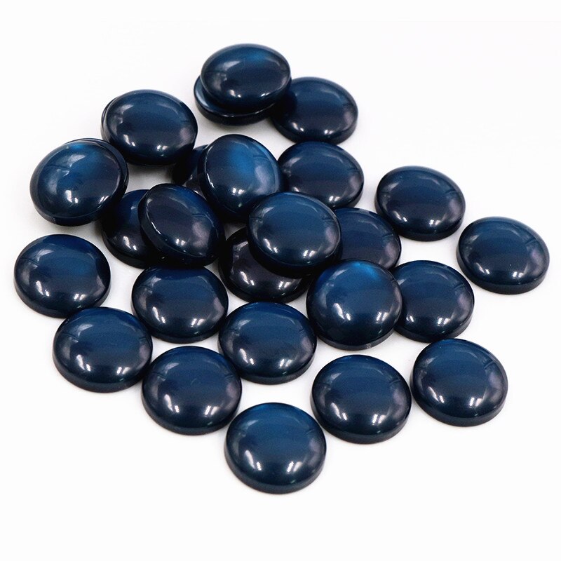 Nueva 40 Uds 12mm camafeo de resina con parte posterior plana de colores mezclados: F7-66