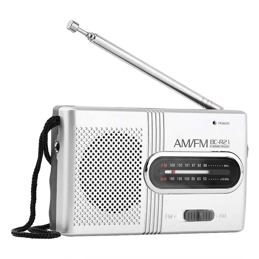 Mini portatile AM FM Radio Altoparlanti Stereo Telescopica Antenna Radio Tasca Del Mondo Ricevitore Altoparlante del Giocatore di Musica radio Universale