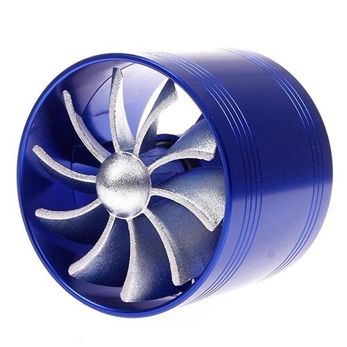 Auto F1-Z Enkele Ventilator Air Intake Supercharger Brandstof Gas Saver Turbo Turbine Fan