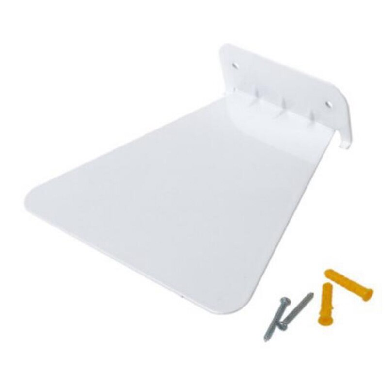 Regał dziecięcy metalowe półki pływające na dekoracje ścienne lewitująca wystawa butów na dom umeblowanie regał magazynowy: biały