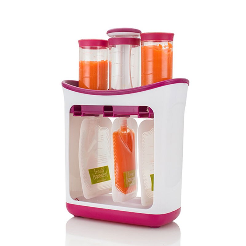 Squeeze Juice Station Baby Food Organination Storage Containers Baby Food Maker Set Fruit Puree Packing Machine Party