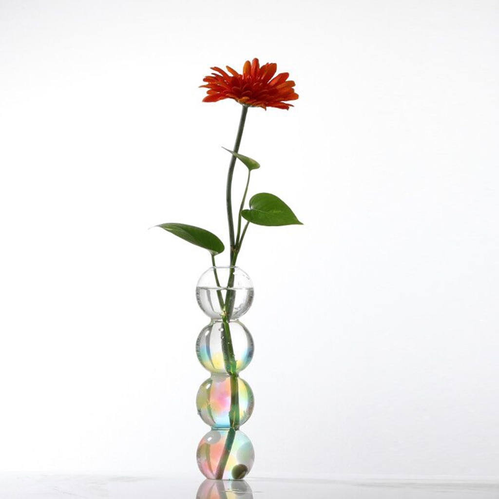 All Glass Terrarium Glass Flower Vase Hydroponic Planter Desktop Ornaments