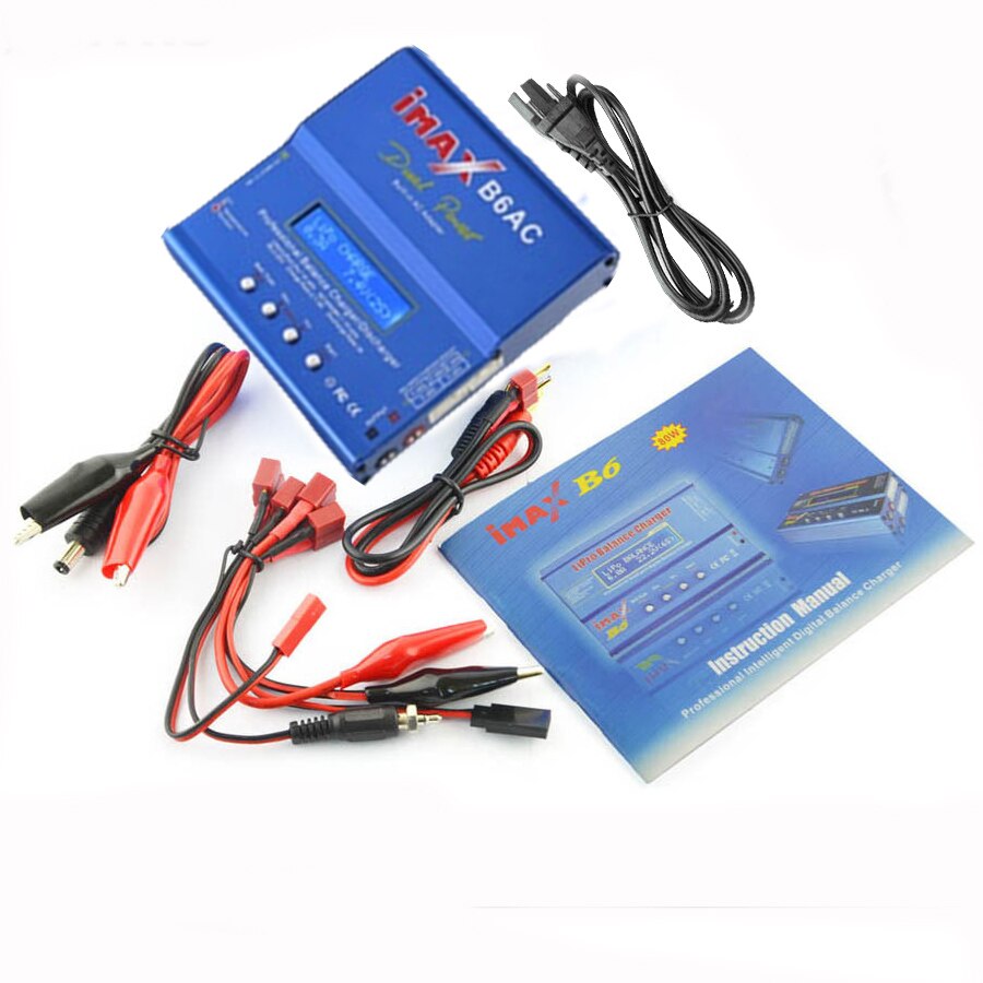 APBLP iMAX B6 AC B6AC 80W 6A Dual RC Balance cargador de batería Lipo lipro NiMH NiCd batería Digital con pantalla LCD
