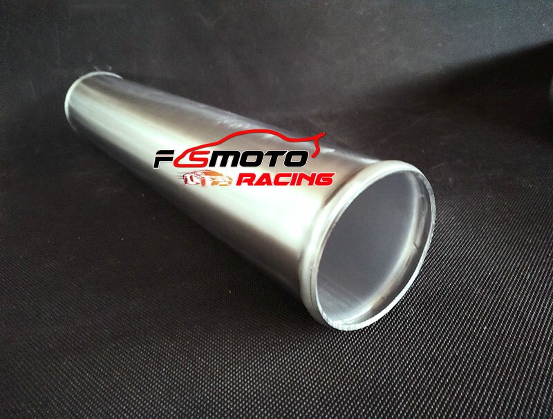 Universal 3.5" OD Straight Aluminum Intake Pipe – 24" Length, 2mm Wall, Polished