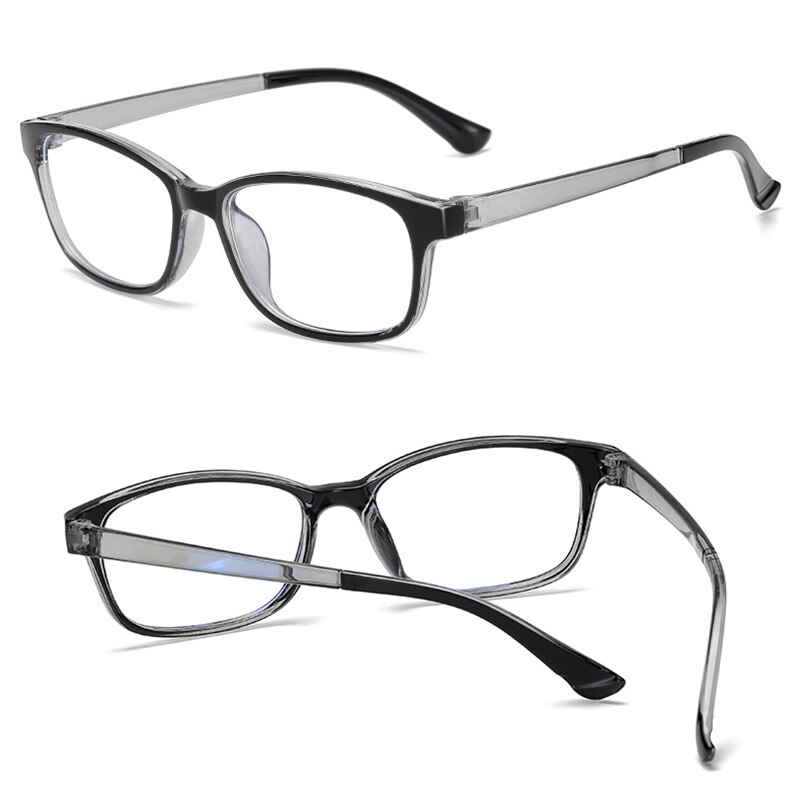 Blue Light Blocking Glasses High-grade Vintage Transition Photochromic Sunglasses Anti Fatigue UV Computer Radiation Protection: black gray