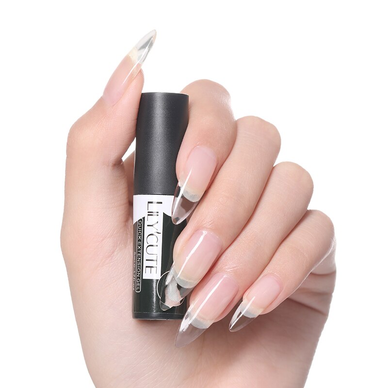 Lilycute neglekunst poly uv gel fransk neglebygger poly gelé gel akryl hurtig bygning finger forlængelse uv led hård