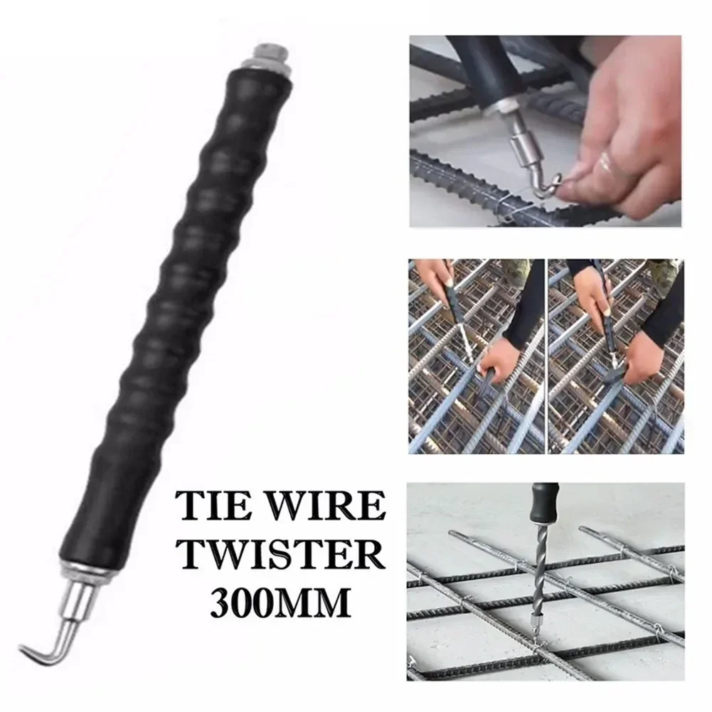 Twister de alambre de barras de refuerzo semiautomático, gancho de atado de acero, alicate de anudado de alambre de barras de refuerzo para sitio de construcción, herramienta de bobinado de valla giratoria, 1 ud.: Rojo
