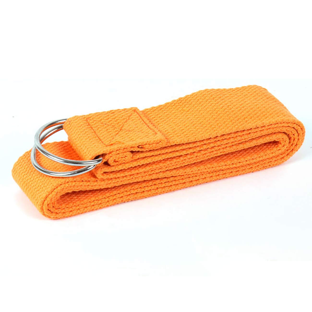 Yoga træningsjusterbare stropper med slidstærkt d-ring gym talje ben fitness yoga bælte til pilates & gym træning yoga fitness: Orange