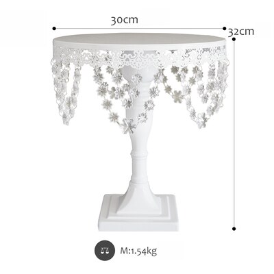 SWEETGO Snow crystal pendants cake stands & cupcake holders 1 pieces cake decoration tools wedding party dessert table supplier: 12inch