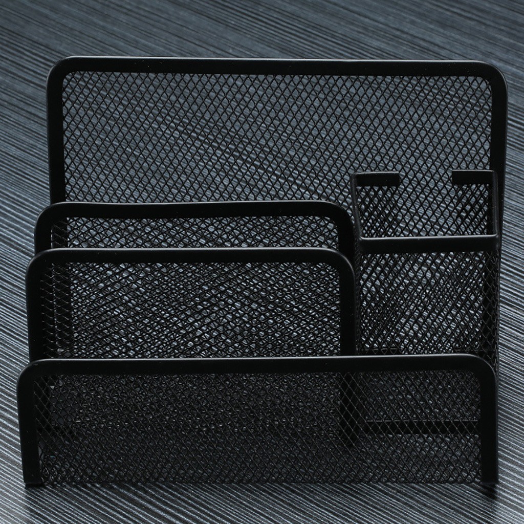 Desktop storage rack Barbed Wire Three-Layer Letter Pen Holder Letter Pen Holder Combination IN STOCK
