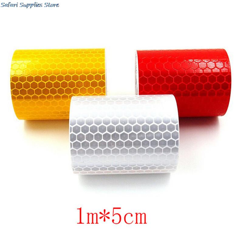 Safety Caution Reflective Tape Warning Tape Sticker Self Adhesive Tape 5cm X 1M Stripes