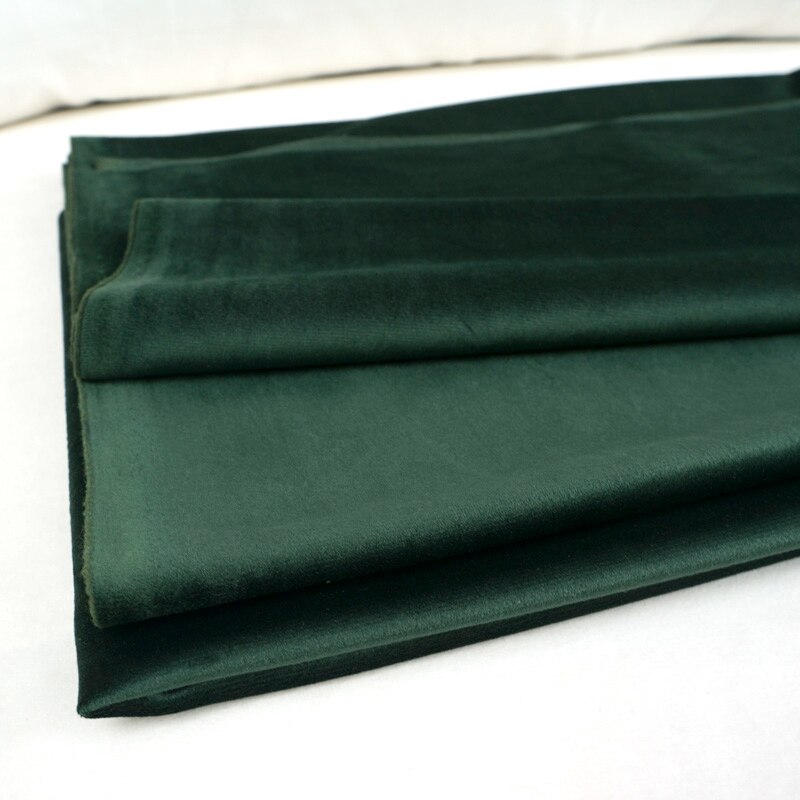 Nappe en velours de soie de 280CM de large, pour rideau de Table, coussin, coussin, rouge bleu marron vert rose violet: Olive Green