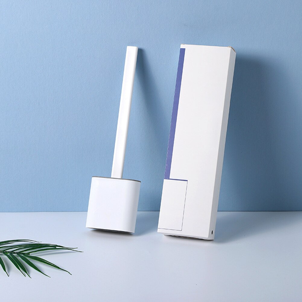 Lange Handvat Geen Dode Hoek Toiletborstel Duurzaam Muur Opknoping Cleaning Zachte Borstel Voor Wc Gadgets