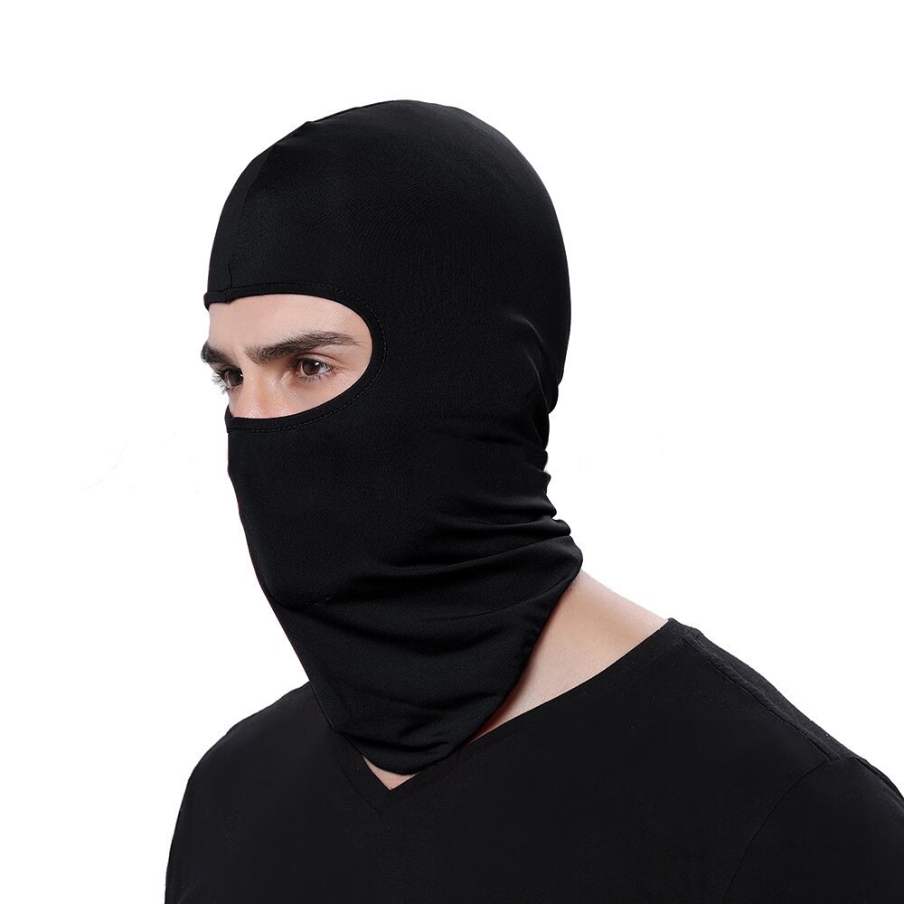 Maska kolarska na twarz Ultra cienka oddychająca wiatroszczelna ochrona szyi na zewnątrz jednokolorowa kominiarka czapka kominiarka #5: L