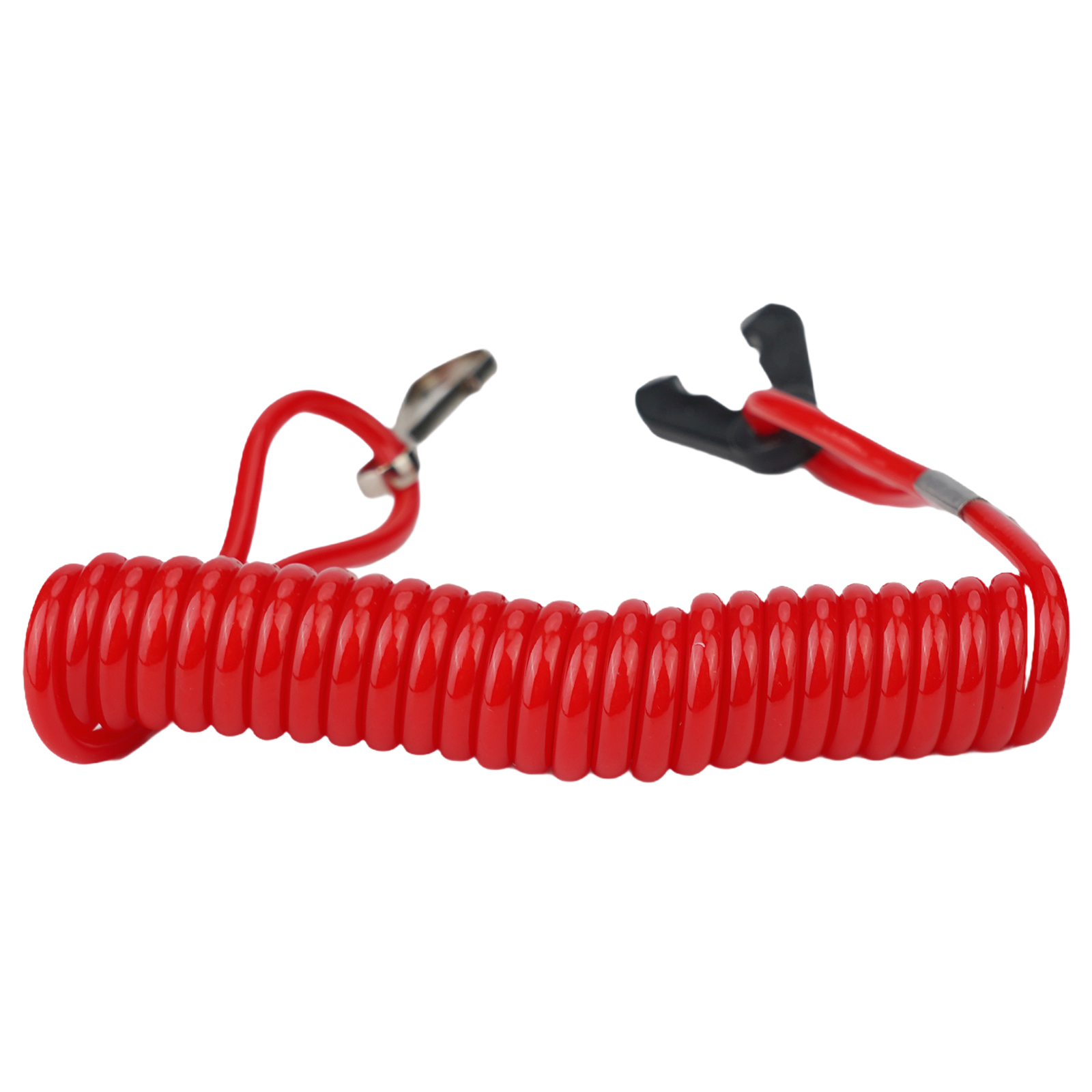 Cordino chiave interruttore di uccisione barca rossa da 1,6 m per Honda Ya-maha Evinrude Johnson legare uccisione interruttore Corda di sicurezza con 2 chiavi