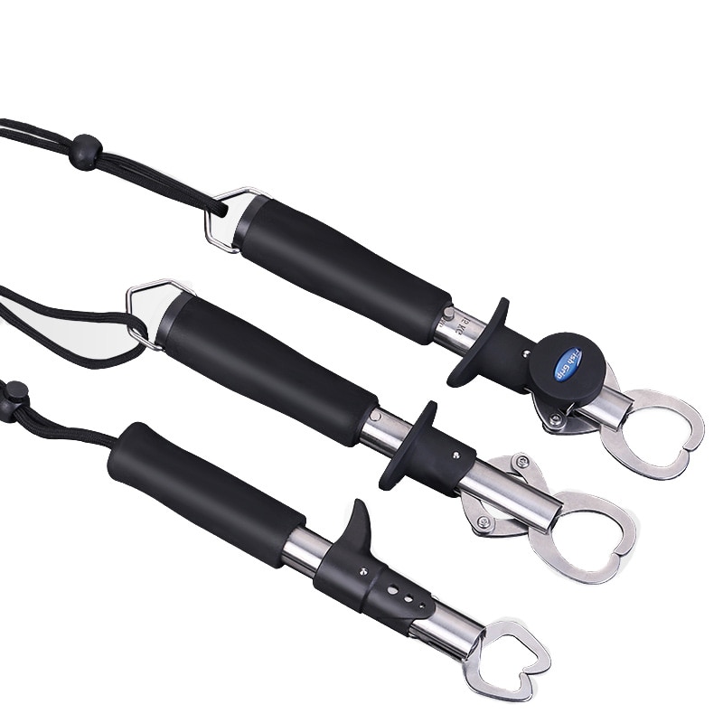 Stainless Steel Fish Grip Weight Scale Tape Measure Fishing Pliers Lip Grabber Holder rod pod carp fishing