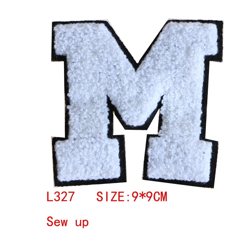 1 Stck Ziffer, Englisch buchstaben Handtuch stickerei Symbol Eisen auf Patch für Kleidung DIY Streifen Kleidung Patchwork Brauch Abzeichen: L327